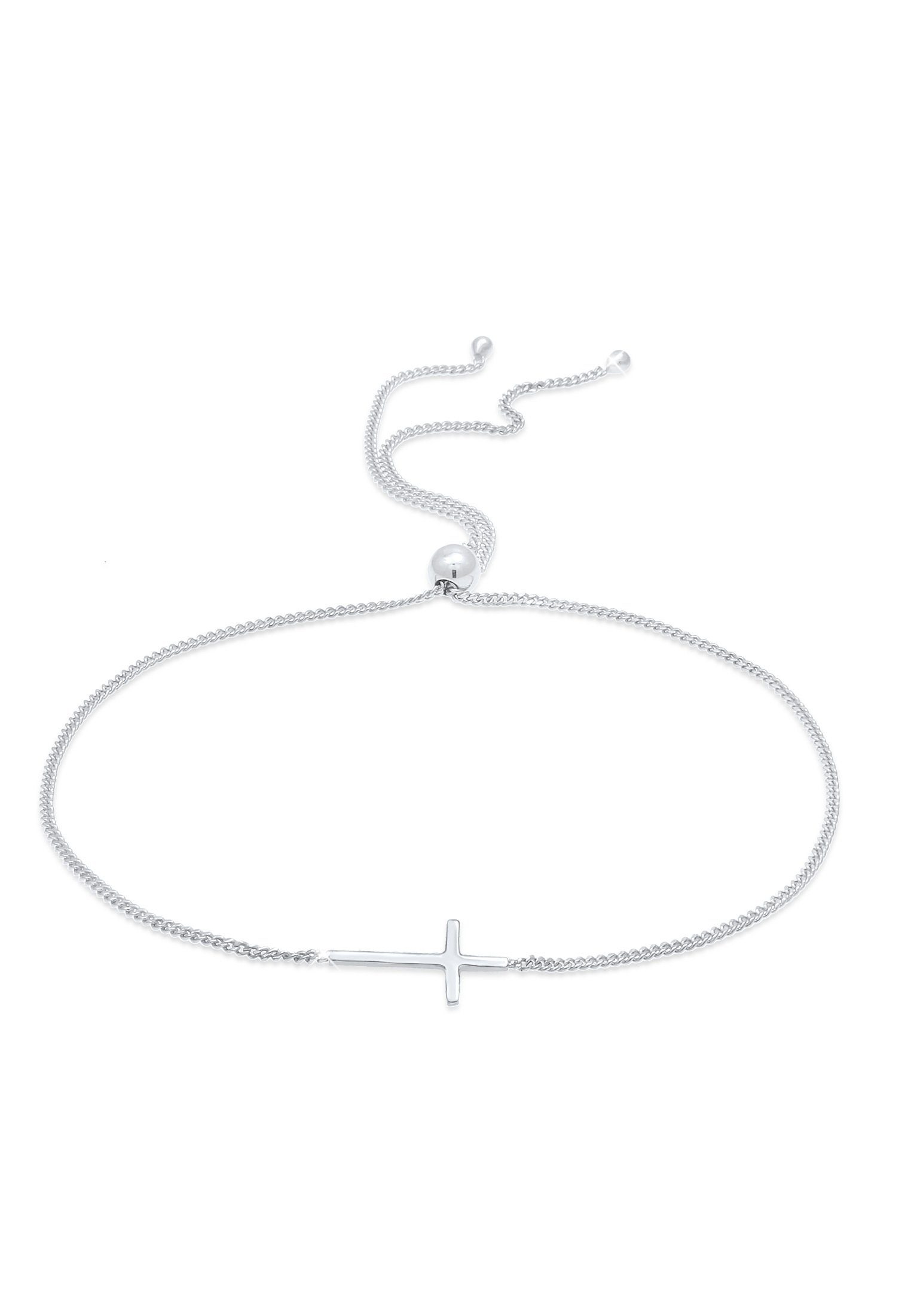 Elli Armband Kreuz Religion Symbol Verstellbar 925 Silber (kein Set, 1-tlg), Kreuz