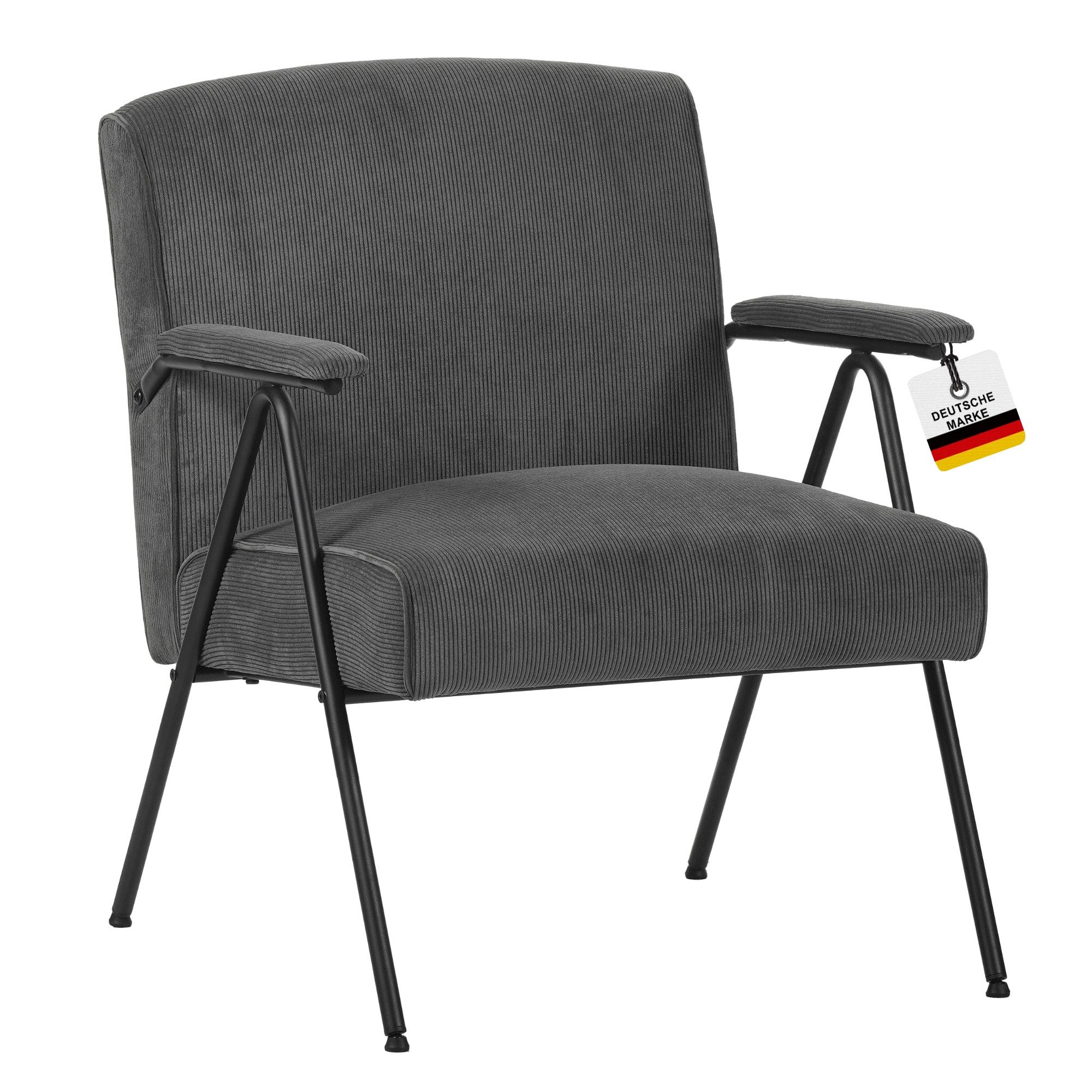 Albatros International Sessel Sessel Stanford Grau Vintage Design bequem St günstig online kaufen