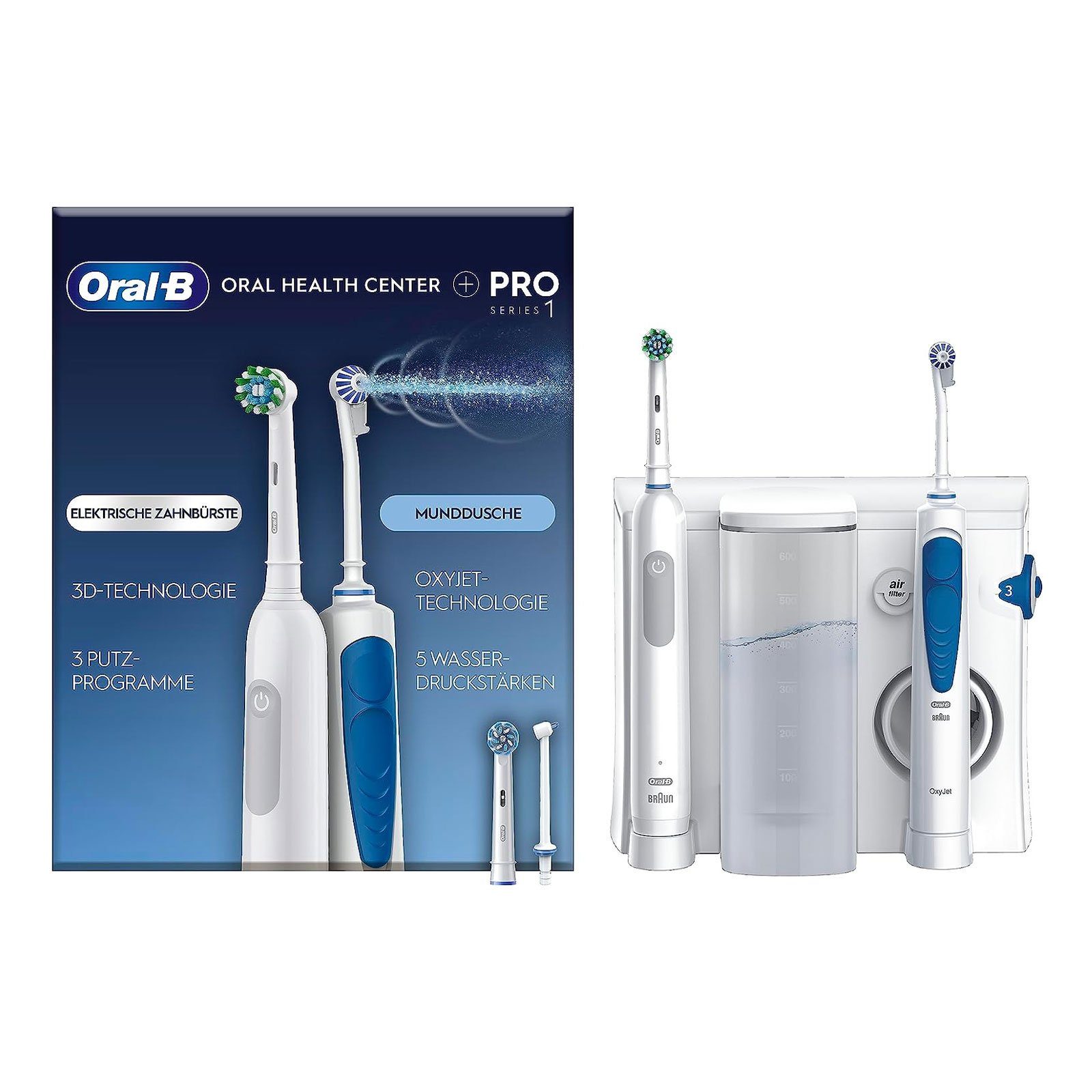Oral-B Zahnbürste Center OxyJet Munddusche +