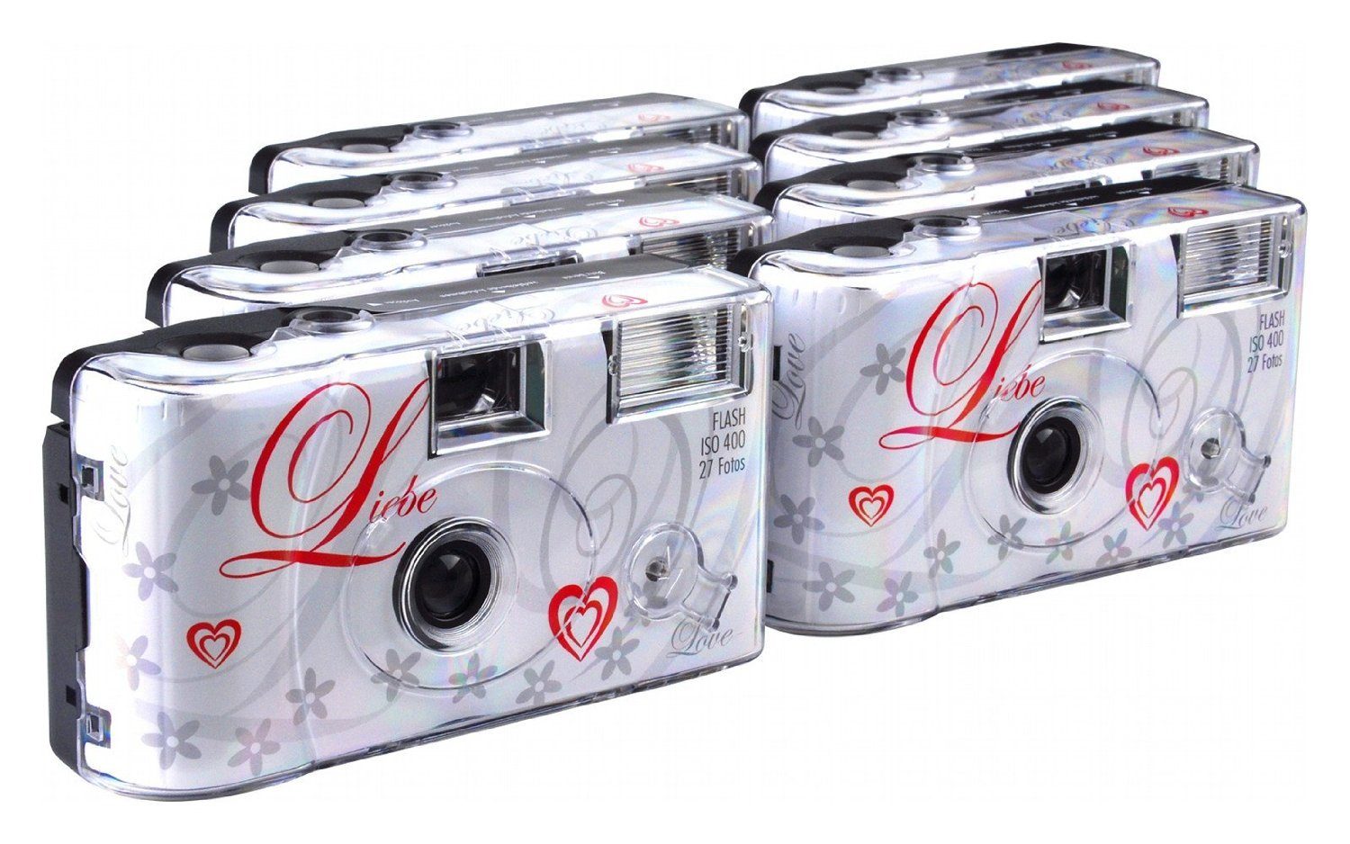 TopShot 8x Einwegkamera Hochzeit Liebe Einwegkamera