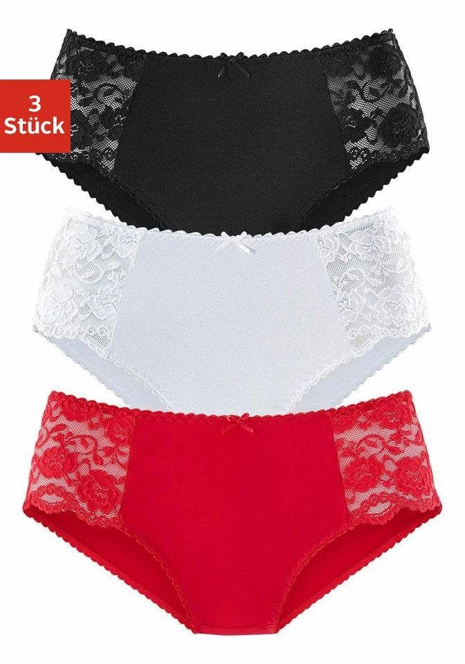 petite fleur Hüftslip (Packung, 3-St) aus elastischer Baumwoll-Qualität