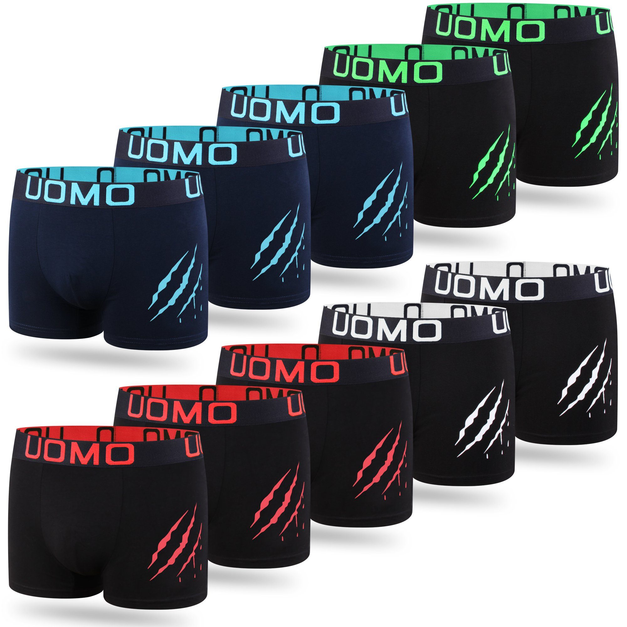 L&K Boxershorts 1104-1121 (10er-Pack) Herren Boxershorts mit tollem Motiven günstig online kaufen