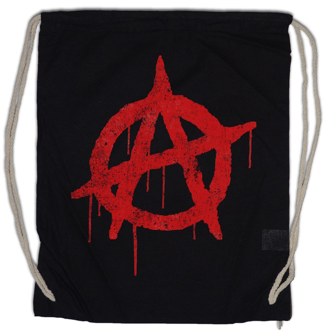 Turnbeutel Anarchy A Vintage Logo Turnbeutel Rock Gothic Rocker Symbol Sign Punk