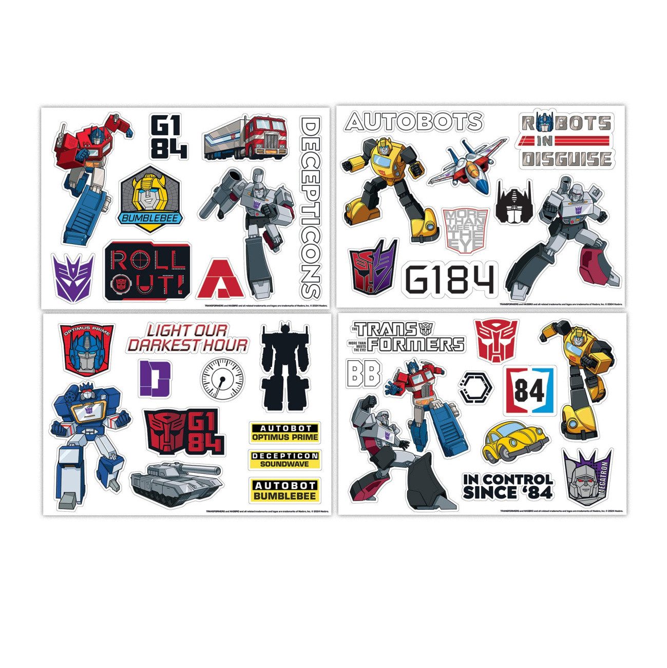 Blue Sky Designs Sticker Transformers Sticker Set Various
