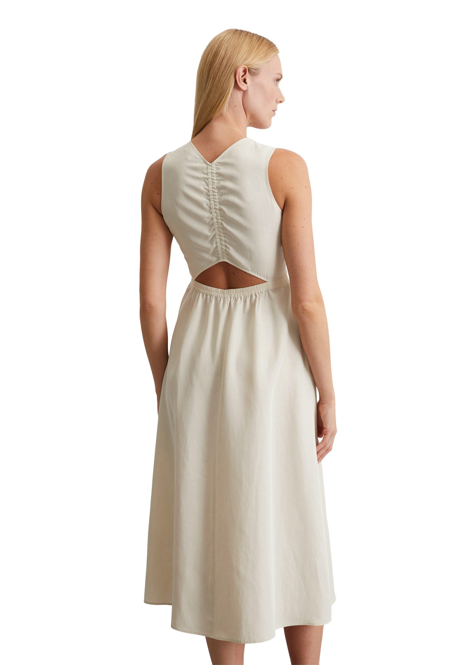 Marc O'Polo Midikleid aus TENCEL™ Lyocell-Leinen-Mix