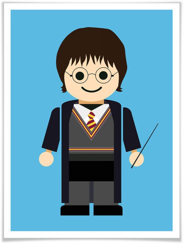 Wall-Art Poster Playmobil Harry Potter Spielzeug, Kinder (1 St), Poster, Wandbild, Bild, Wandposter