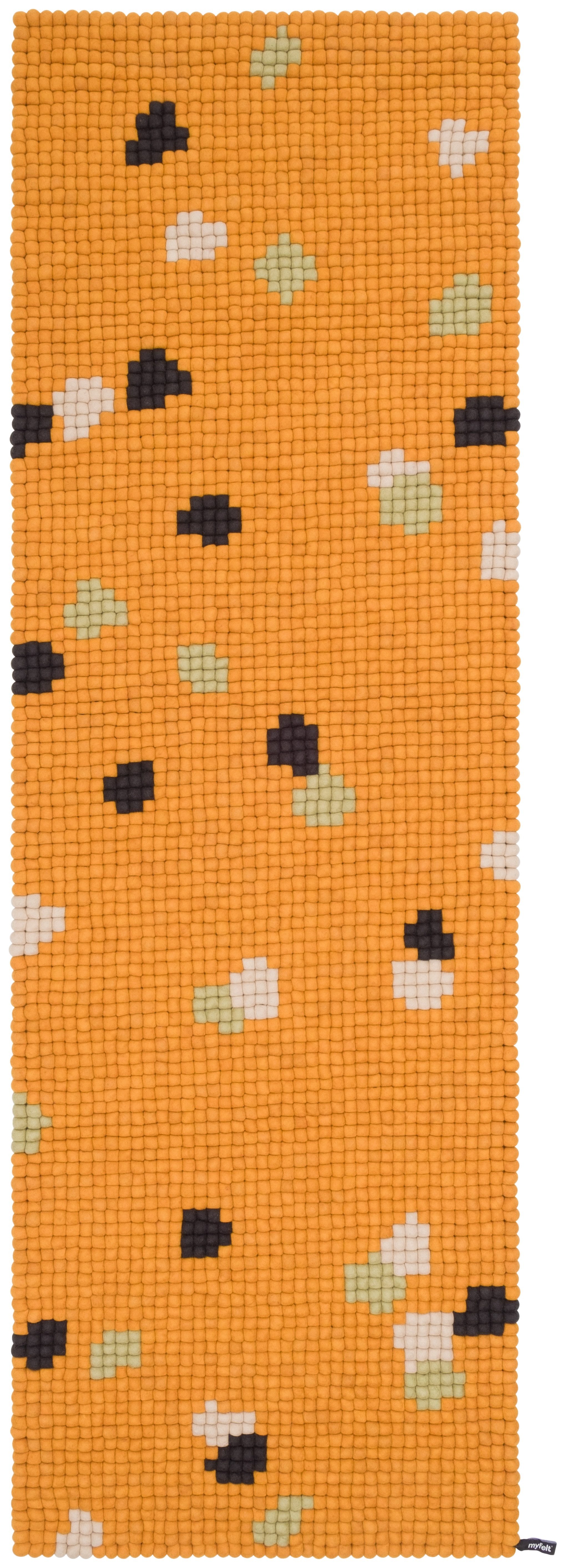 myfelt Wollteppich Terra Filzkugelteppich eckig, 100% reine Schurwolle, in verschiedenen Größen und Farben erhältlich