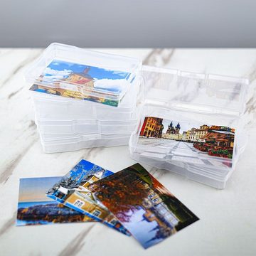 Zedelmaier Organizer Fotobox, Foto-Organizer Sortierboxen für Kleinteile (1 St), Aufbewahrungsbox für Postkarten, Fotos, Spielzeug