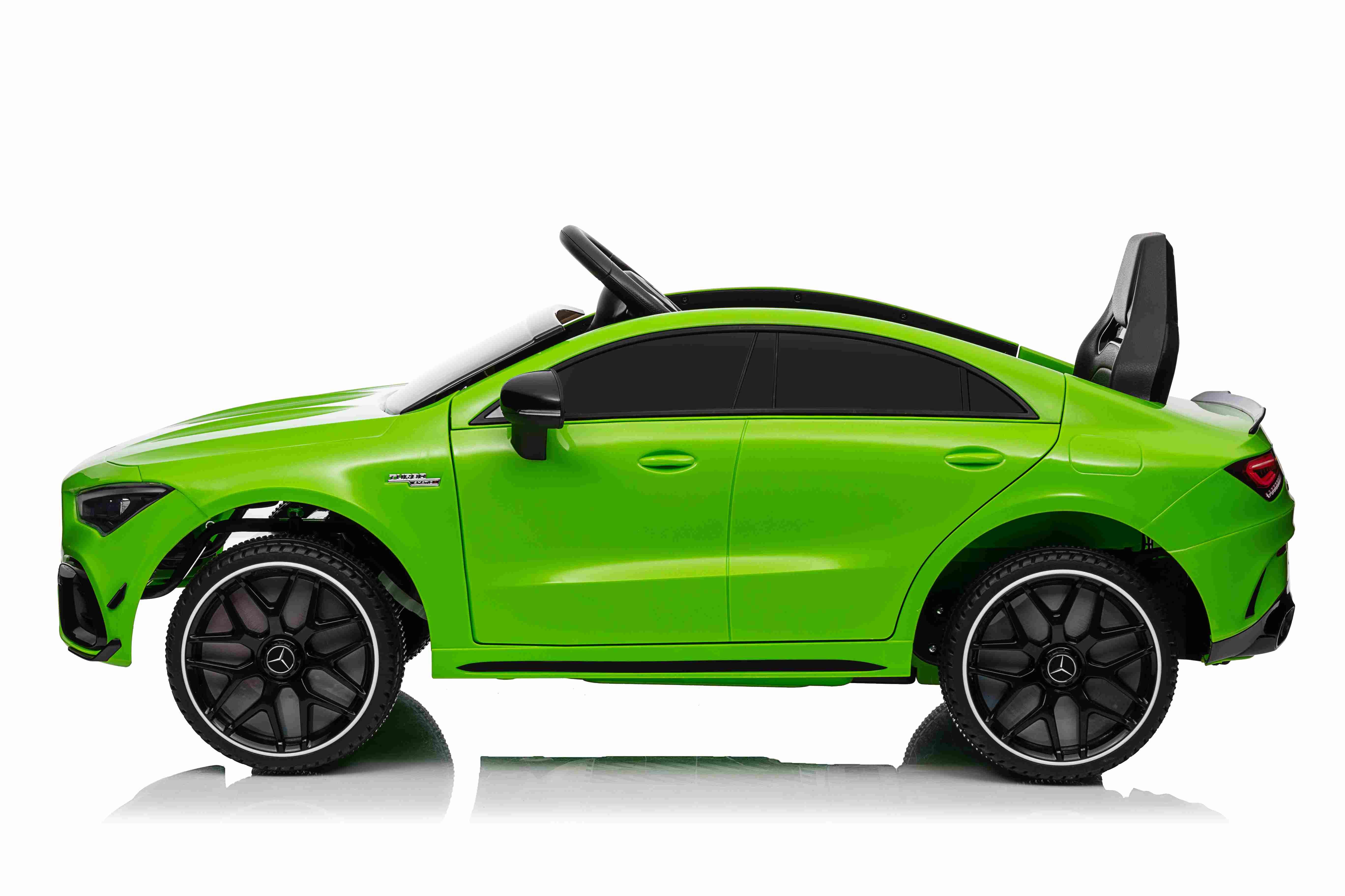 BoGi Elektro-Kinderauto Mercedes-Benz CLA 45s AMG 12V – Sportwagen mit Sound, Fahrspaß für Kinder mit Stil – Mercedes-Benz CLA 45s AMG