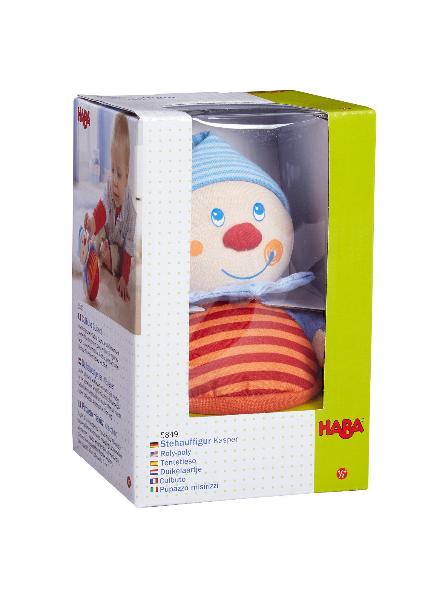 Haba Stoffpuppe Stehauffigur Kasper, unisex neutral