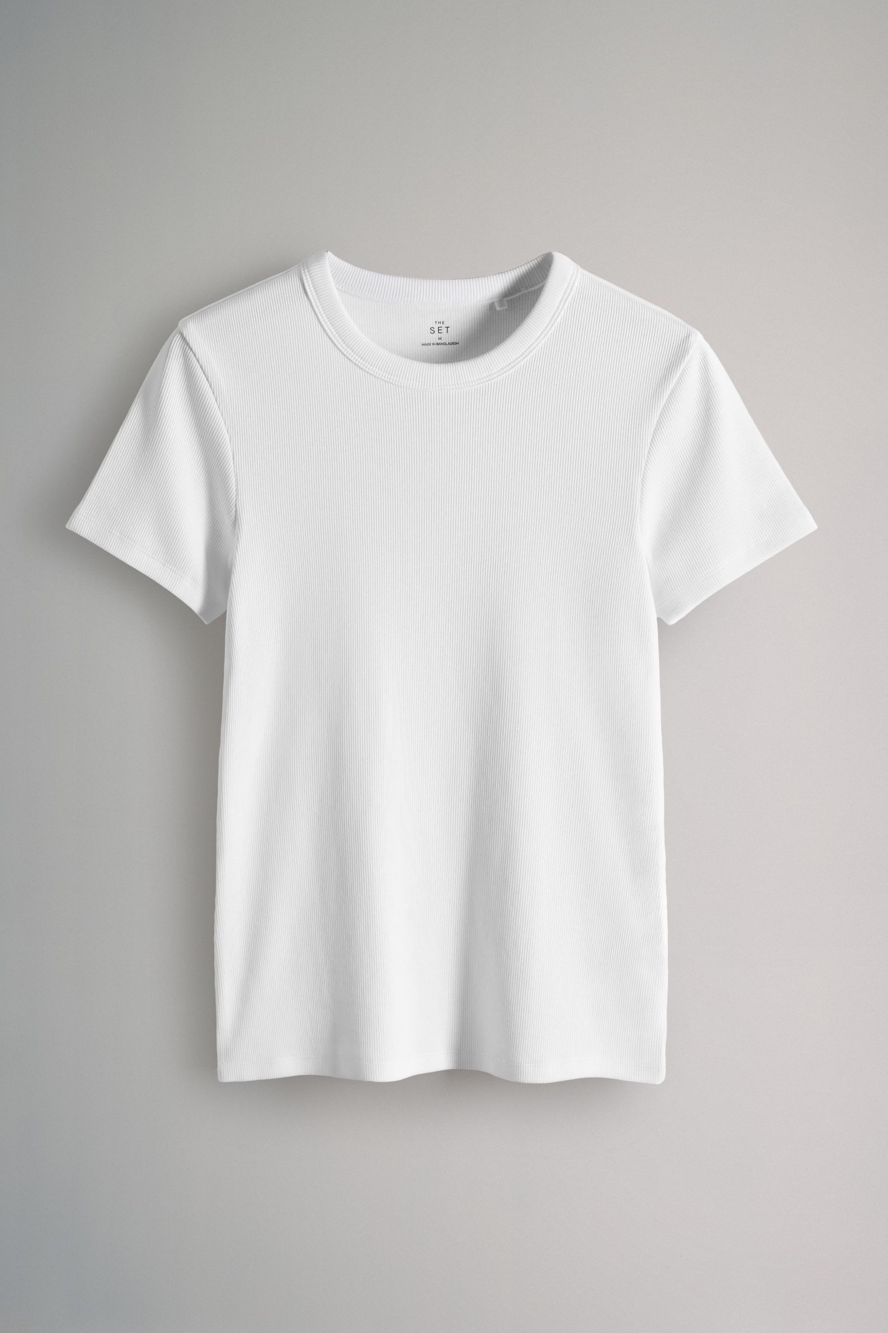 The Set T-Shirt The Set gerippte Kurzarm-T-Shirts, 5er-Pack (5-tlg) günstig online kaufen