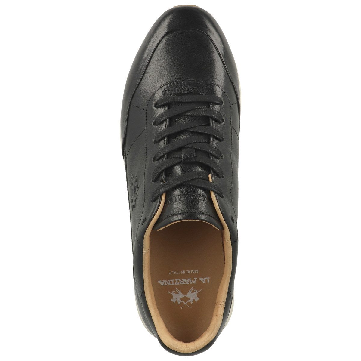 La Martina LFM262 Herren Sneaker Turnschuhe, Sportschuhe, Freizeitschuhe, Halbschuhe, Schnürschuhe