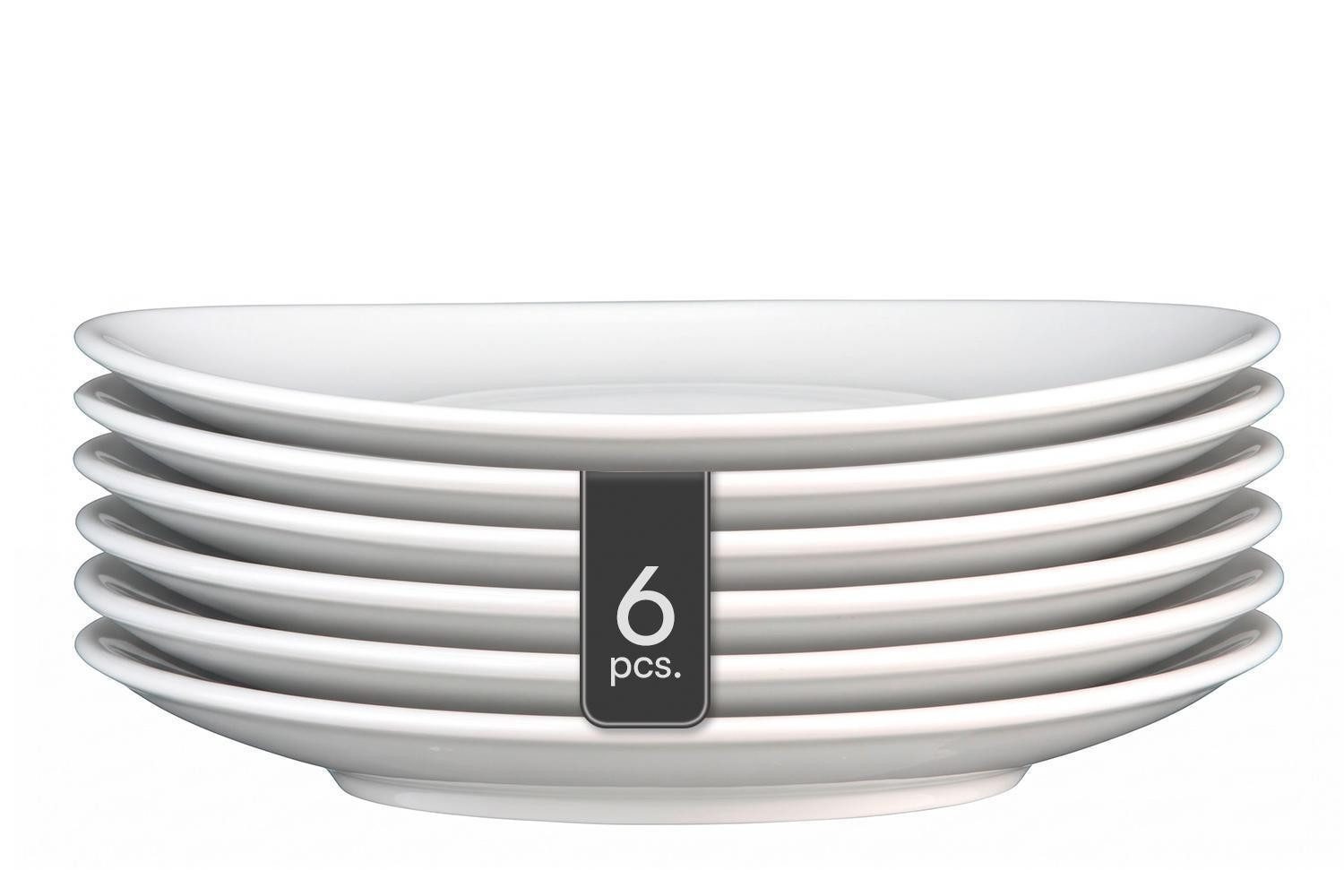 Seltmann Weiden Frühstücksteller MODERN LIFE BBQ, Frühstückst., Weiß, Ø21cm 6er Set
