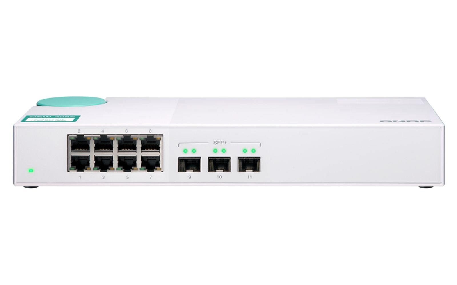 QNAP QSW-308S - Switch - 11 Anschlüsse - unmanaged Netzwerk-Switch