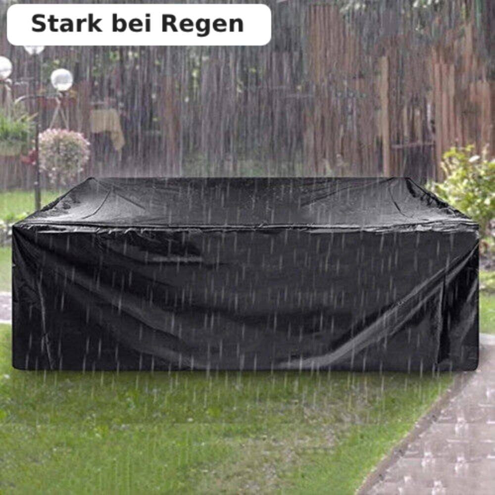 Mucola Gartenmöbel-Schutzhülle Schutzhülle für Rattan Gartenmöbel 180x120x95 cm Abdeckplane (Stück, 1-St., Plane), mit Kordelverschluss – Bild 4 von 5