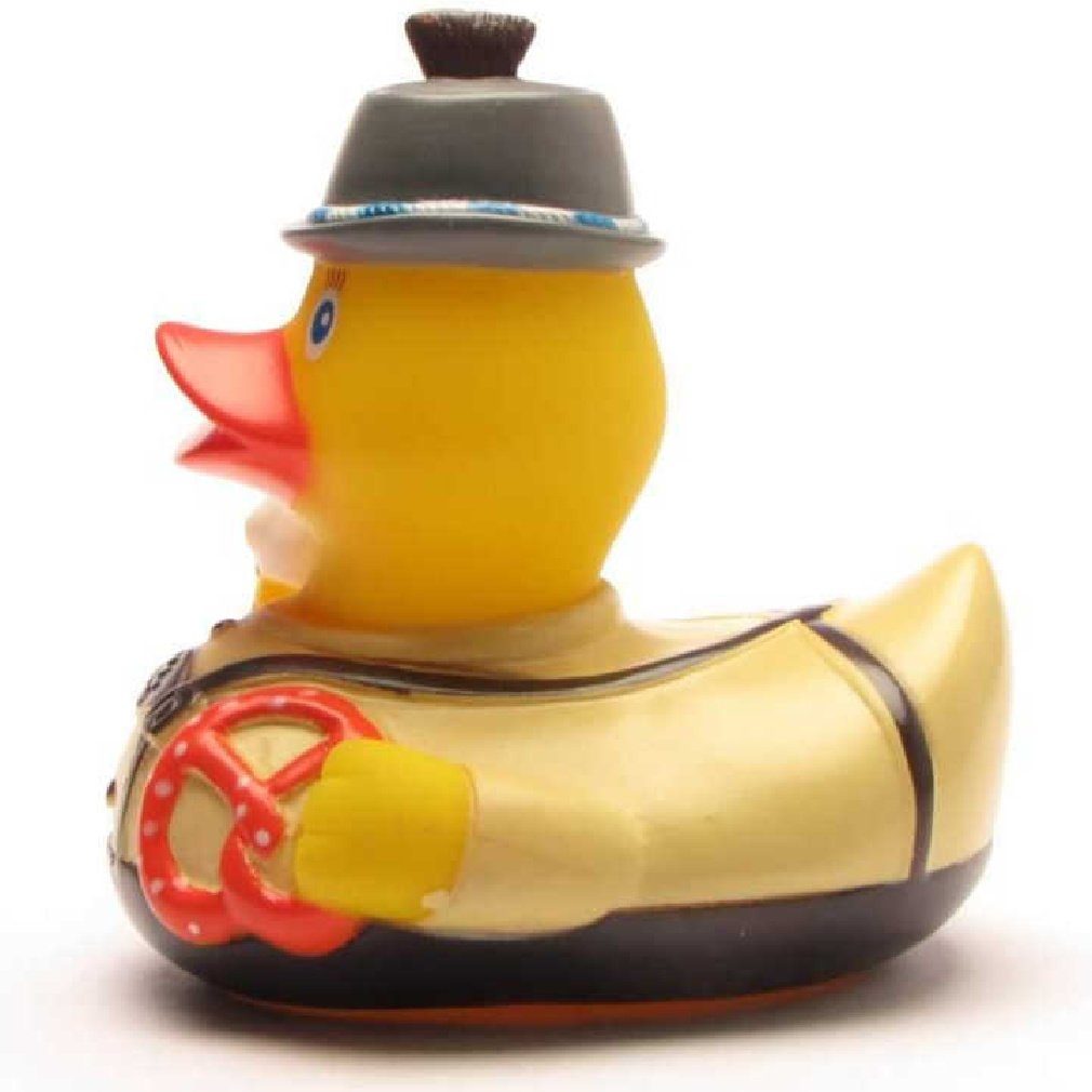 Duckshop Badespielzeug Badeente Brezel Bayer - mit Quietscheente