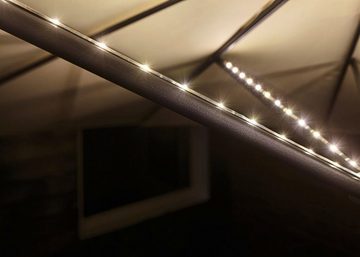 Paulmann LED-Lichterkette Outdoor Mobile Parasol light 3000K 4x0,4m, 4-flammig, Schirmbeleuchtung