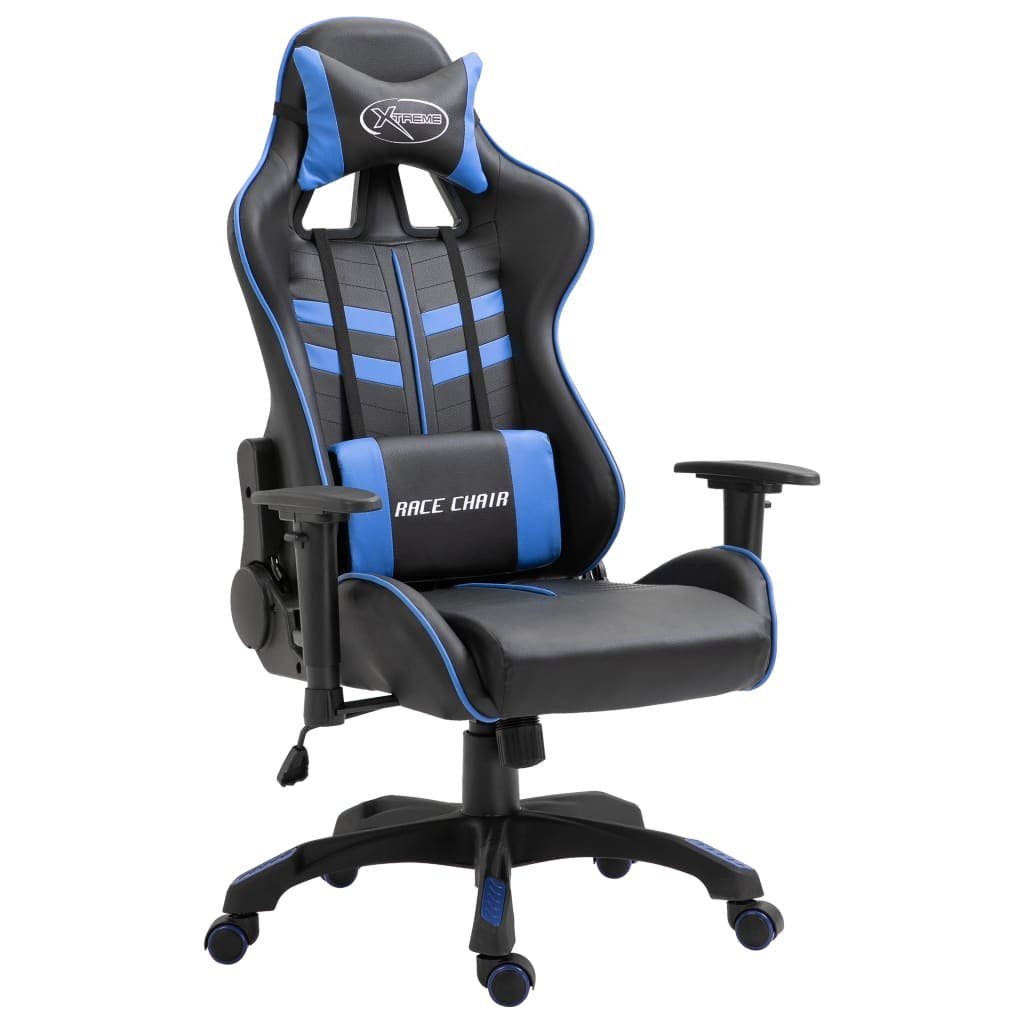 vidaXL Gaming-Stuhl Gaming-Stuhl Blau Kunstleder (1 St) Blau | Blau