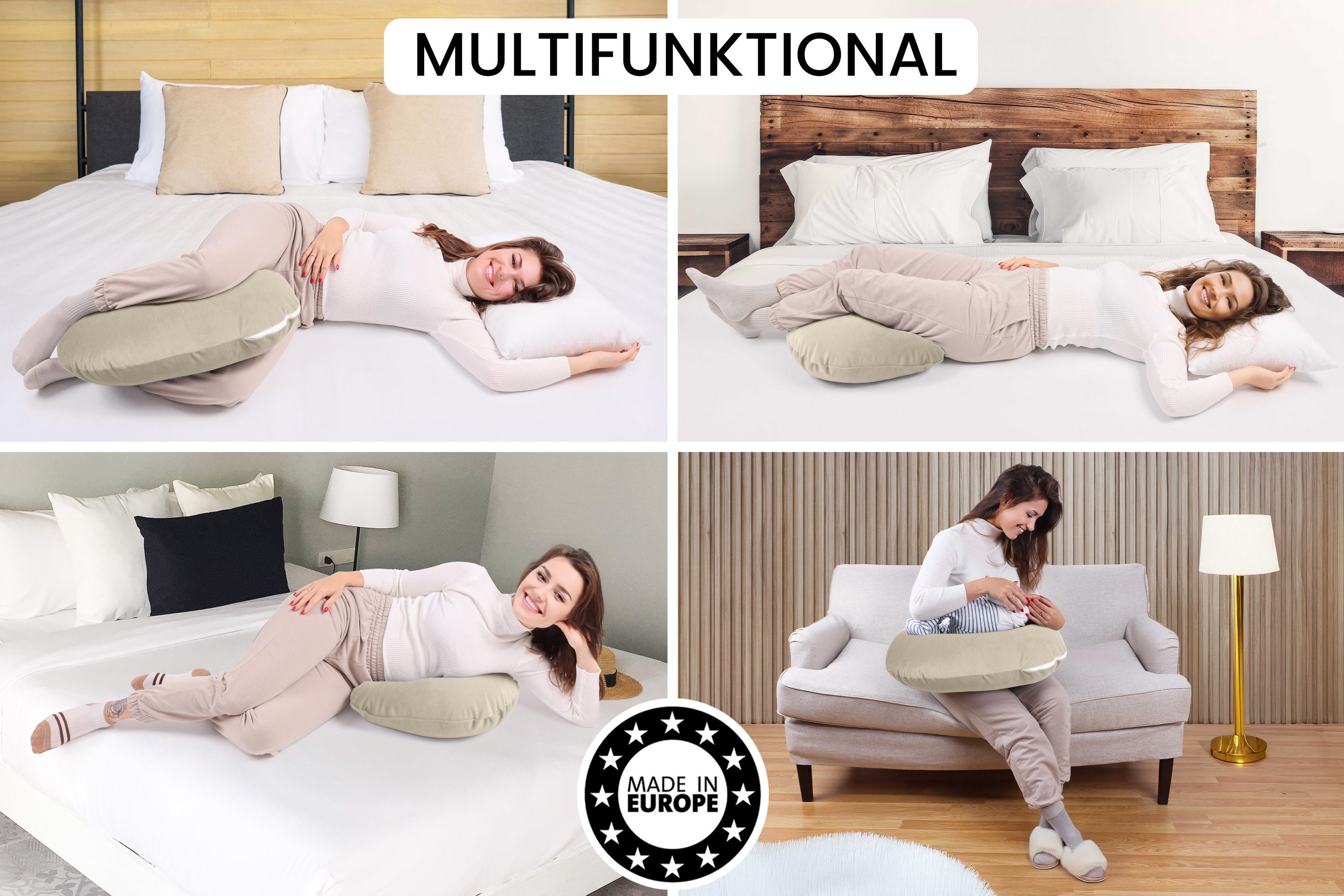 Amilian Stillkissen - Stillmond - Schwangerschaftskissen - Lagerungskissen, günstig online kaufen