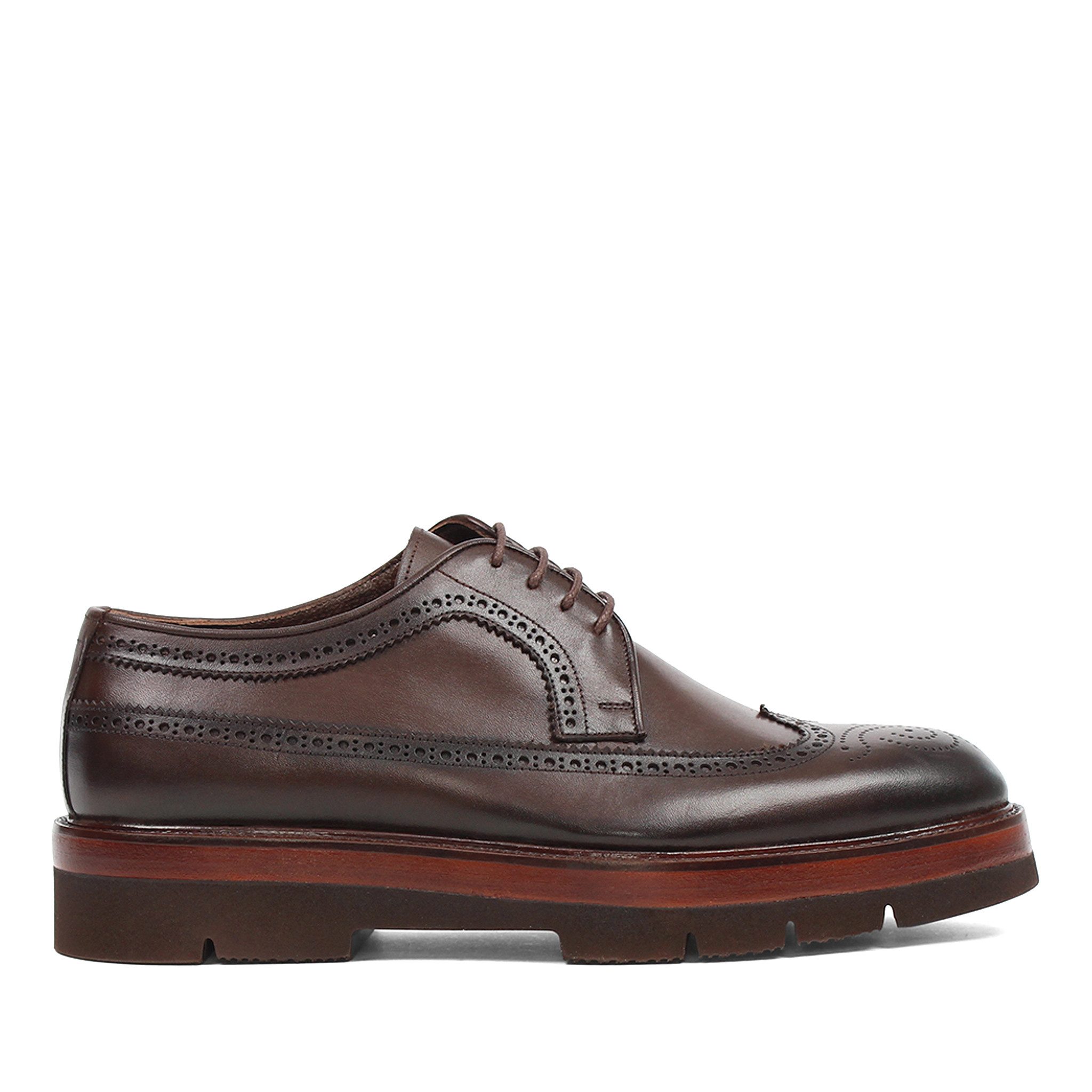 Celal Gültekin Plateau Brogue Schnürschuhe Blockabsatz Herren Schnürschuh