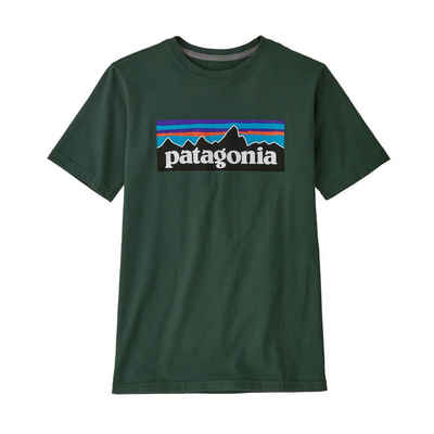 Patagonia T-Shirt »Patagonia Jungen T-Shirt Regenerative Organic Certified Cotton P-6 Logo«