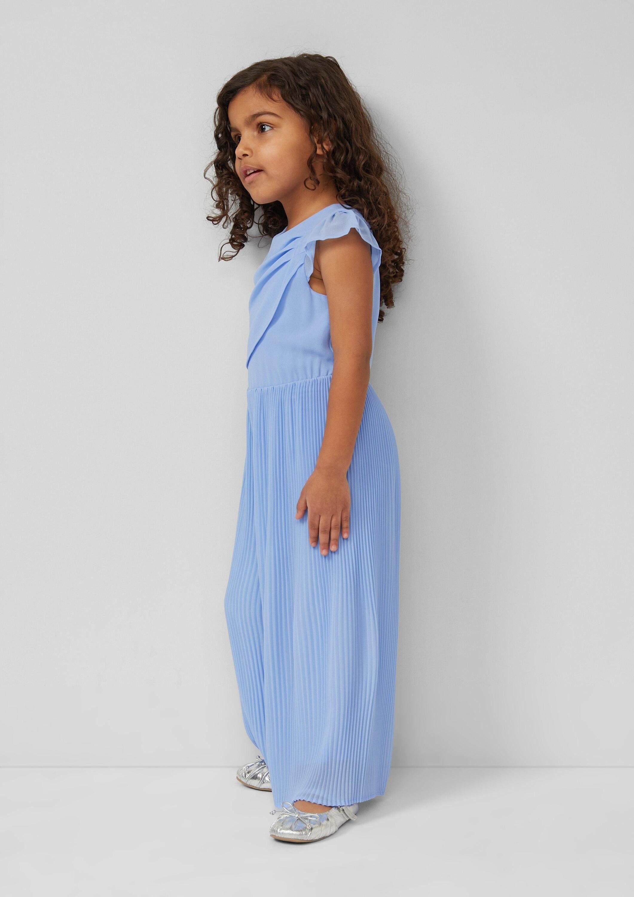 s.Oliver Jumpsuit Overall Overall mit Volantärmeln und Plissee
