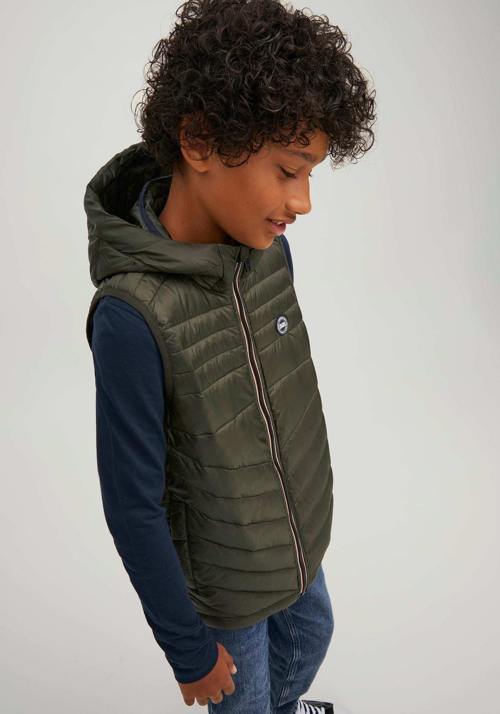 Jack & HOOD Junior NOOS BODYWARMER Steppweste JJEHERO JNR Jones