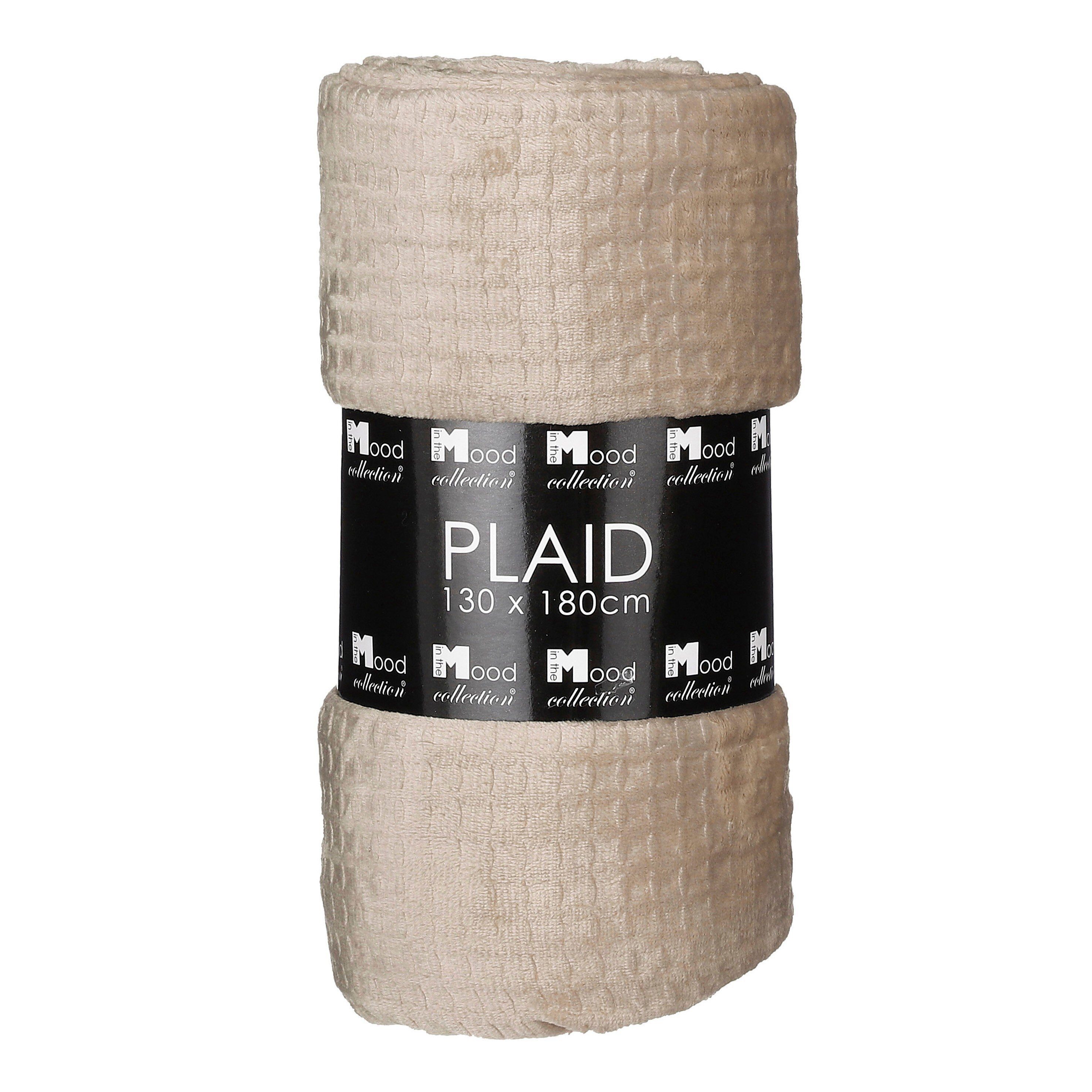 Plaid In the Mood Joanne Reisedecke beige - l180xb130cm, In the Mood