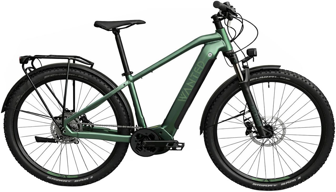 Wanted E-Bike Mountainbike WANTED CORVARA 27,5 Zoll – Bosch Performance Line CX Motor, RockShox, 10 Gang Shimano DEORE RDM5120 Schaltwerk, Kettenschaltung, Mittelmotor, 625 Wh
