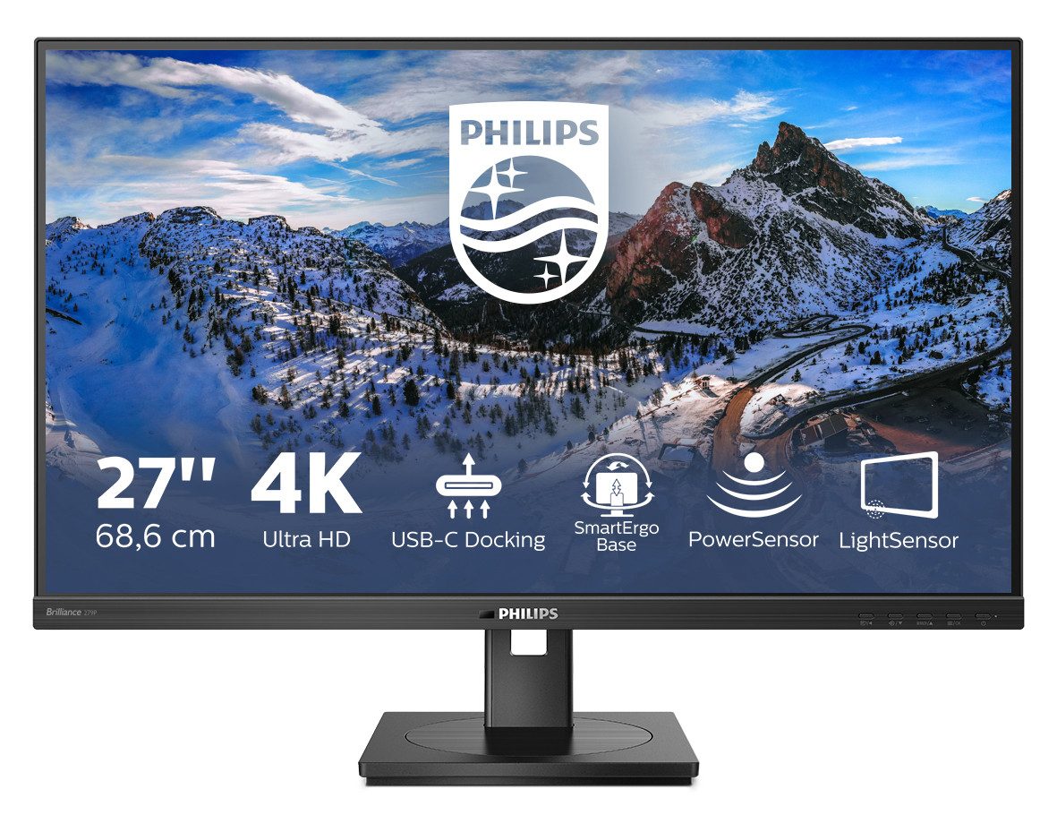 Philips 279P1/00 TFT-Monitor (68,6 cm/27 ", 3840 x 2160 px, 4K Ultra HD, 4 ms Reaktionszeit, 60 Hz, LED)