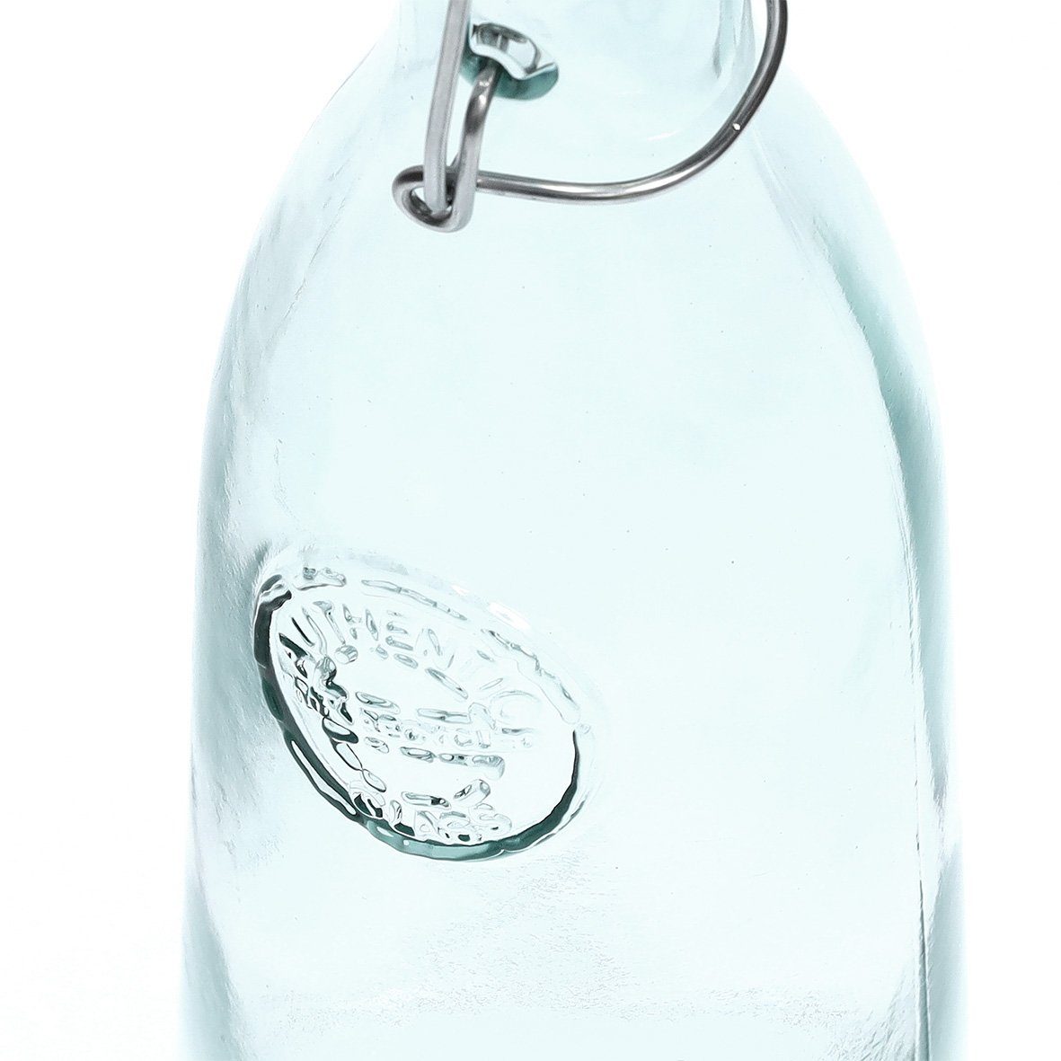 Zeller Present Wäschekorb Glasflasche ml 990 "Recycled" m. Bügelverschluss