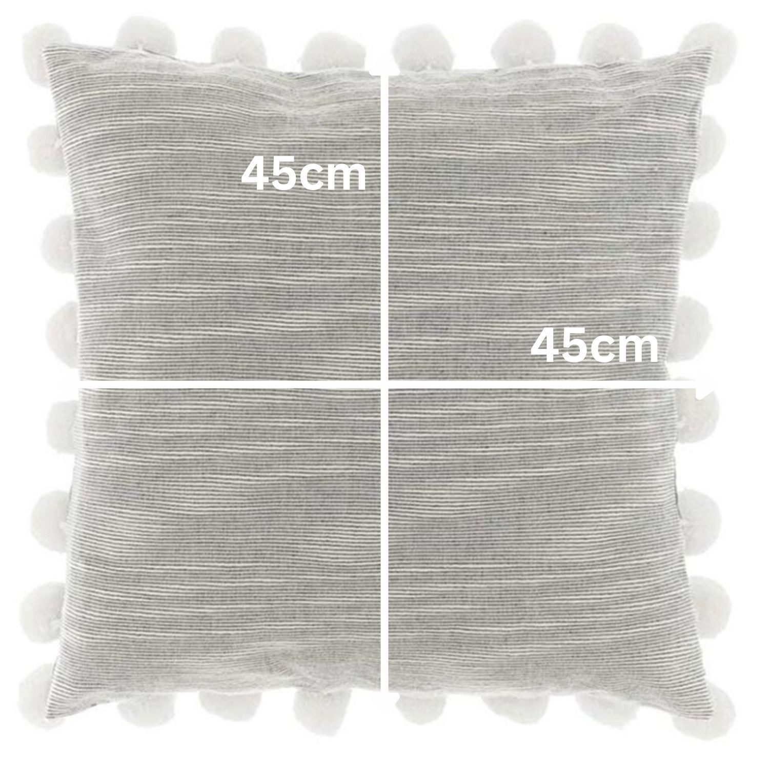 Marrakesch Orient & Mediterran Interior Zierkissen Boho Couchkissen Iwan handgefertigt aus Baumwolle in Grau 45 cm modern, (1 St)