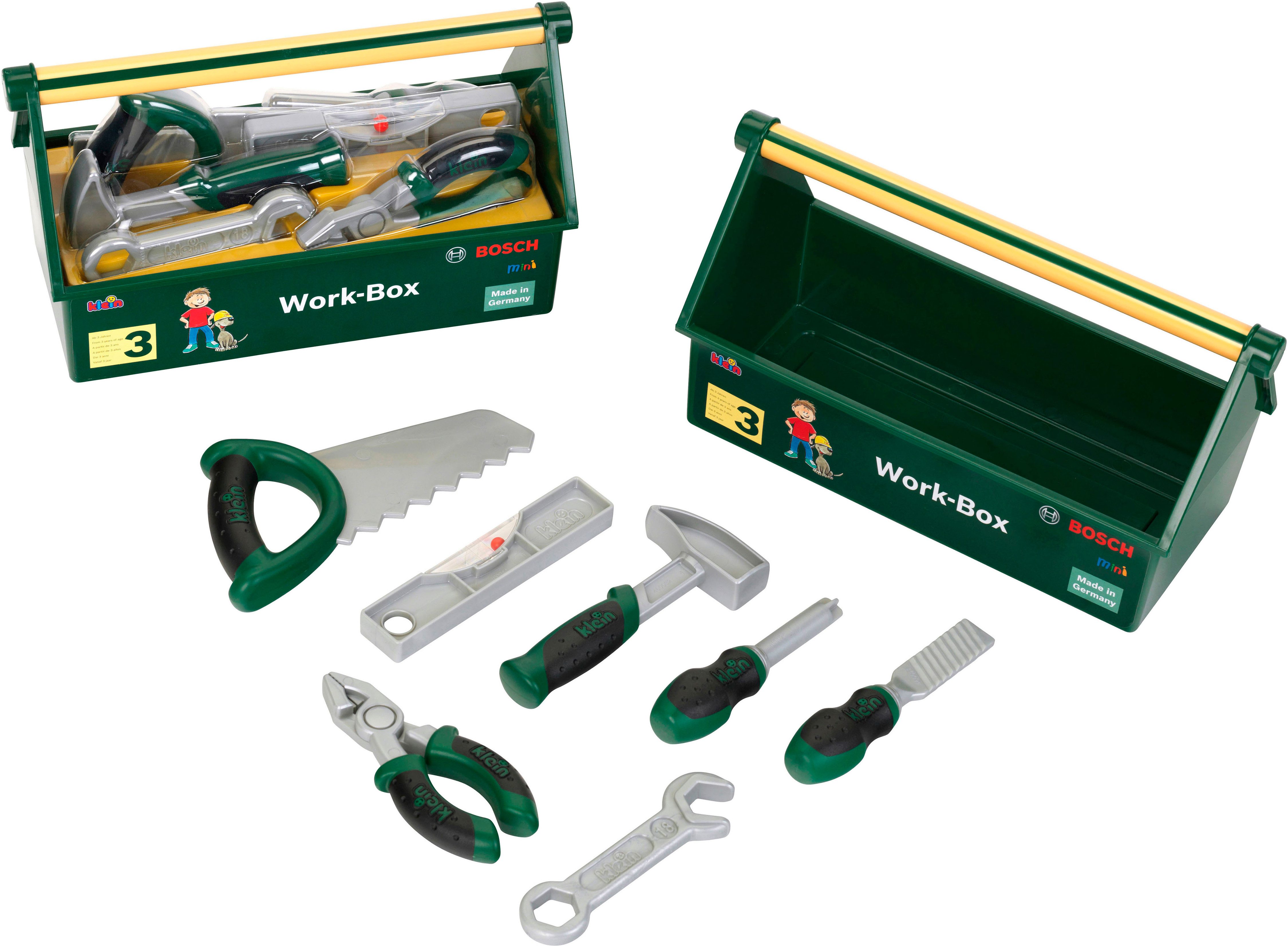 Klein Spielwerkzeugkoffer Bosch Work-Box, (Set), Made in Germany