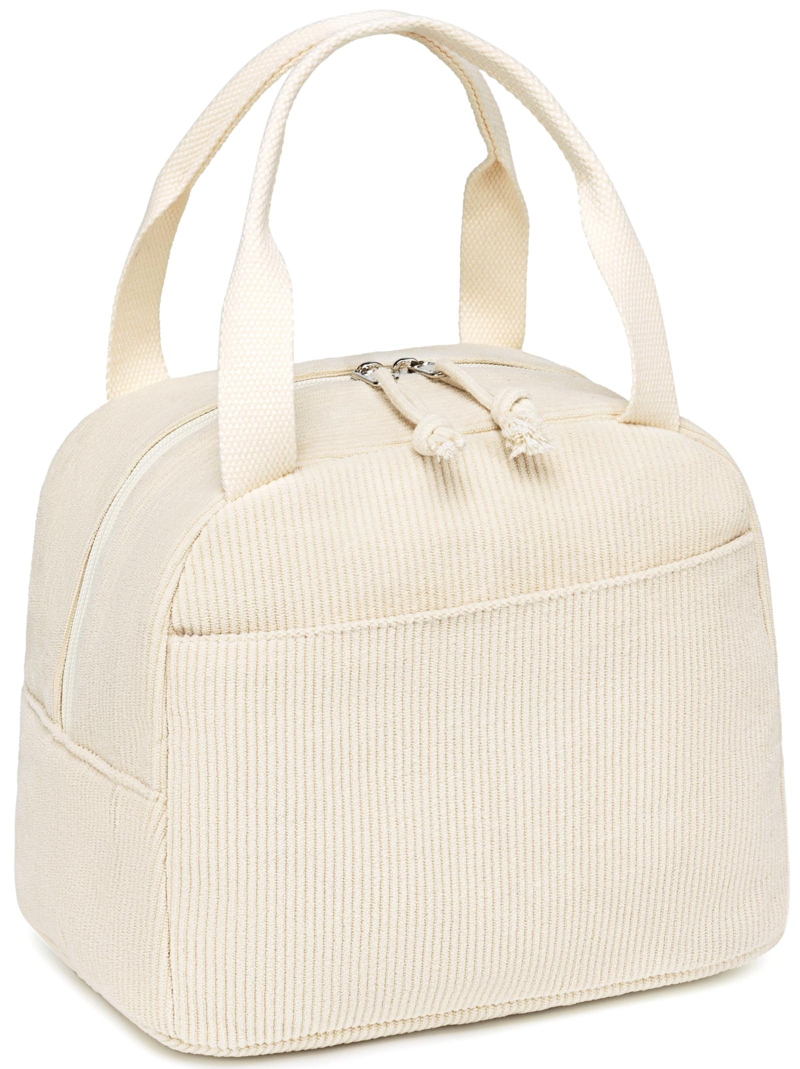 Agger Kühltasche Corduroy-Kühltasche, auslaufsichere isolierte Lunchtasche, geeignet für Reisen, Arbeit und Picknicks
