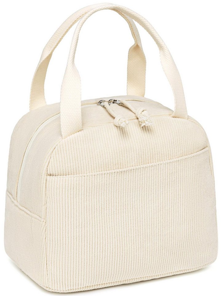 Agger Kühltasche Corduroy-Kühltasche, auslaufsichere isolierte Lunchtasche, geeignet für Reisen, Arbeit und Picknicks
