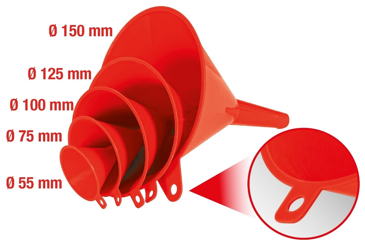 KS Tools Montagewerkzeug Trichtersatz 150.9240, (Set), 150.9240