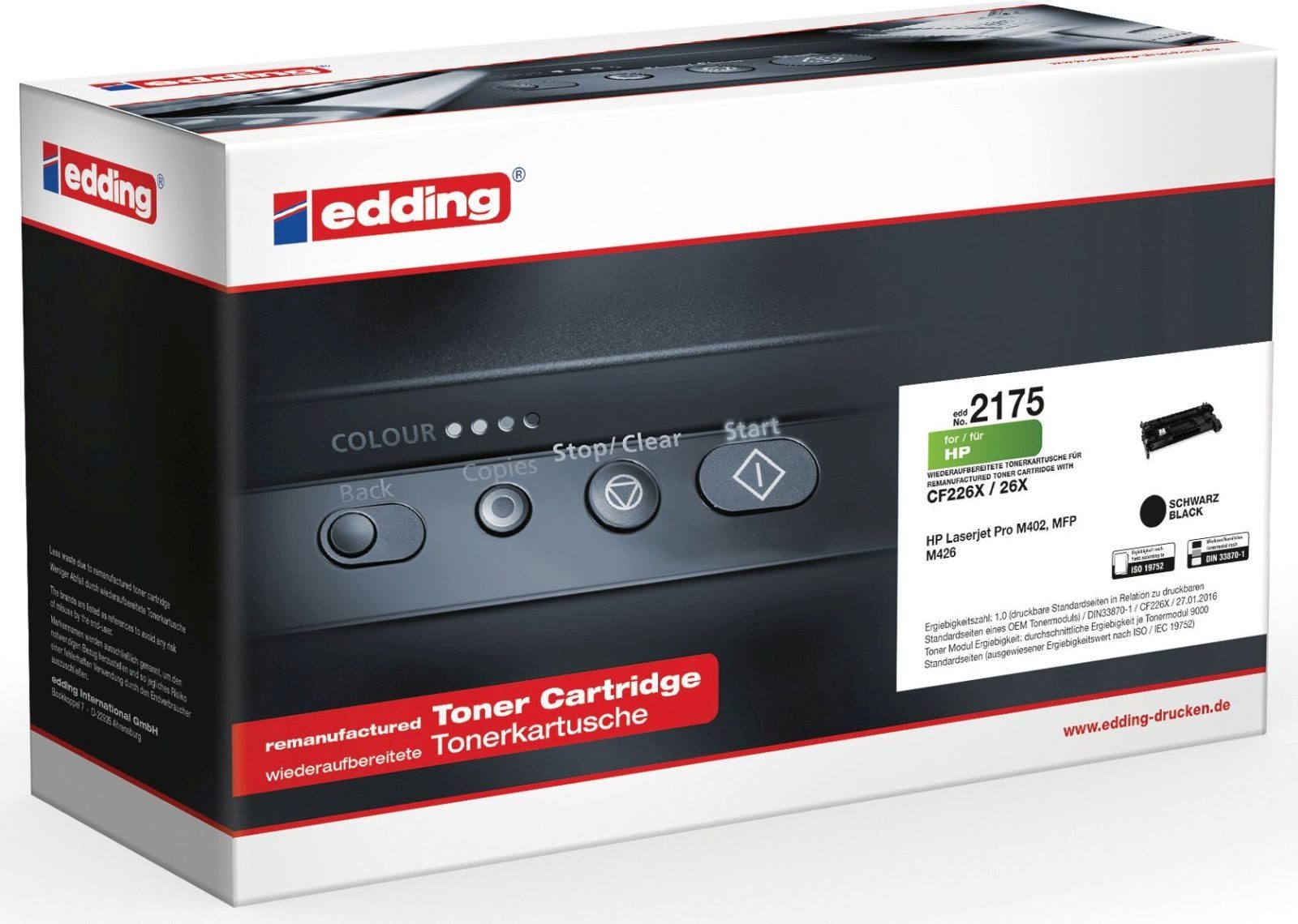 edding Tonerpatrone Tonerkartusche kompatibel mit HP CF226X schwarz