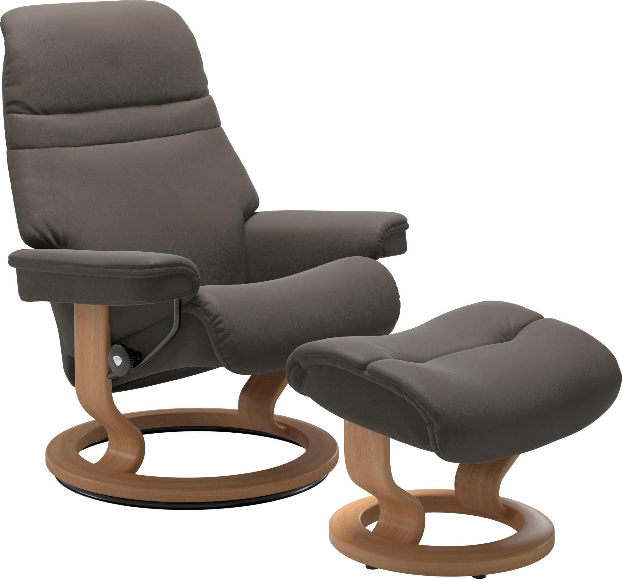 Gestell Größe Stressless® Sunrise, mit Eiche L, Relaxsessel Classic Base,