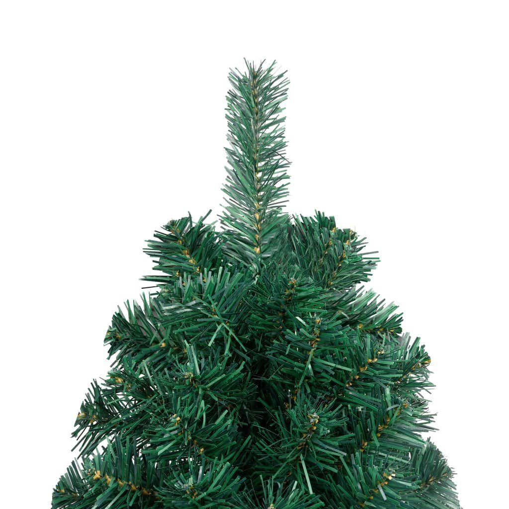 210 Künstlicher furnicato cm Grün PVC Weihnachtsbaum Künstlicher Halb-Weihnachtsbaum mit Ständer