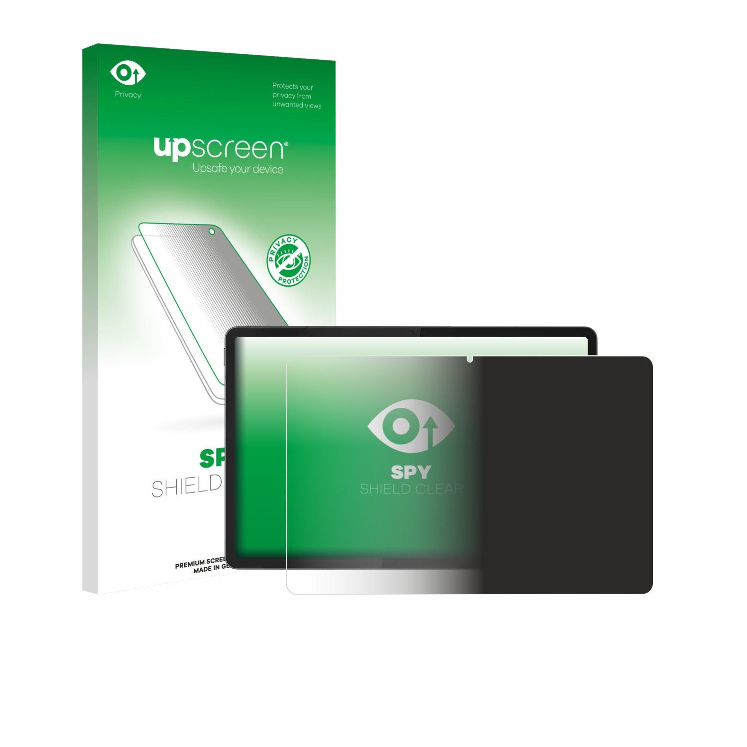upscreen Displayschutzfolie Sichtschutzfolie für Lenovo Idea Tab Plus 12.1", Anti-Spy Privacy Sichtschutz Blickschutzfolie Blaulicht-Schutz