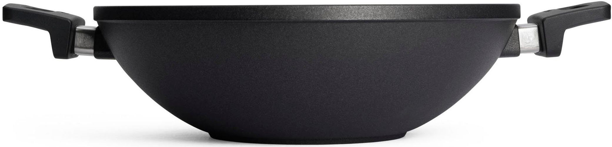 WOLL MADE IN GERMANY Wok Nowo, Aluminiumguss (1-tlg), von Hand gegossen, Ø 32 cm, Made in Germany