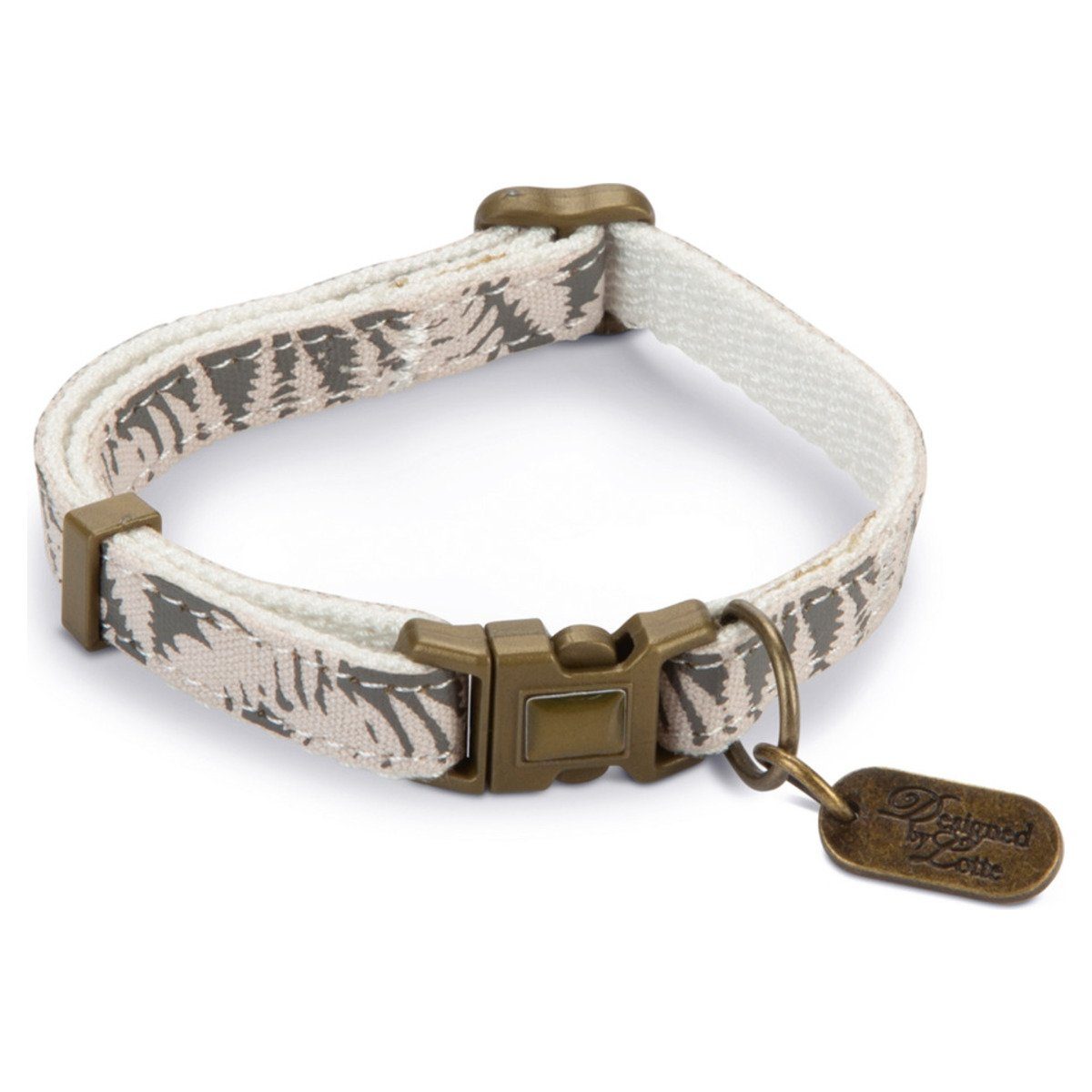 Designed By Lotte Katzen-Halsband Nylon Katzenhalsband Oribo beige