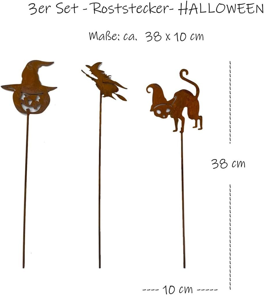 LB H&F Lilienburg Dekofigur 3er SET Deko Herbst Dekoration herbstlich Metal günstig online kaufen