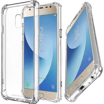 CoolGadget Handyhülle Anti Shock Rugged Case für Samsung Galaxy J5 2017 5,2 Zoll, Slim Cover mit Kantenschutz Schutzhülle für Samsung J5 2017 Hülle