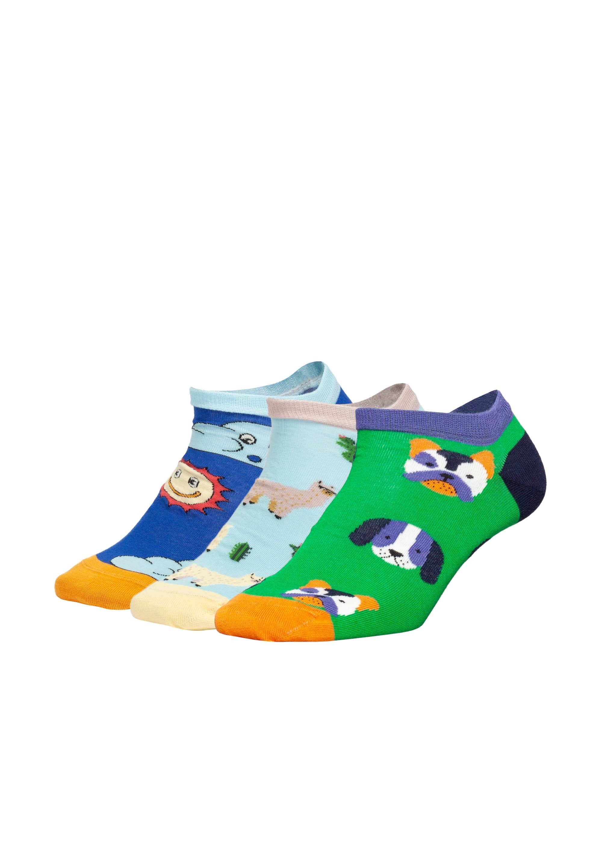 DillySocks Sneakersocken Short Fluffy Weather Aus Baumwolle & recyceltem Polyamid