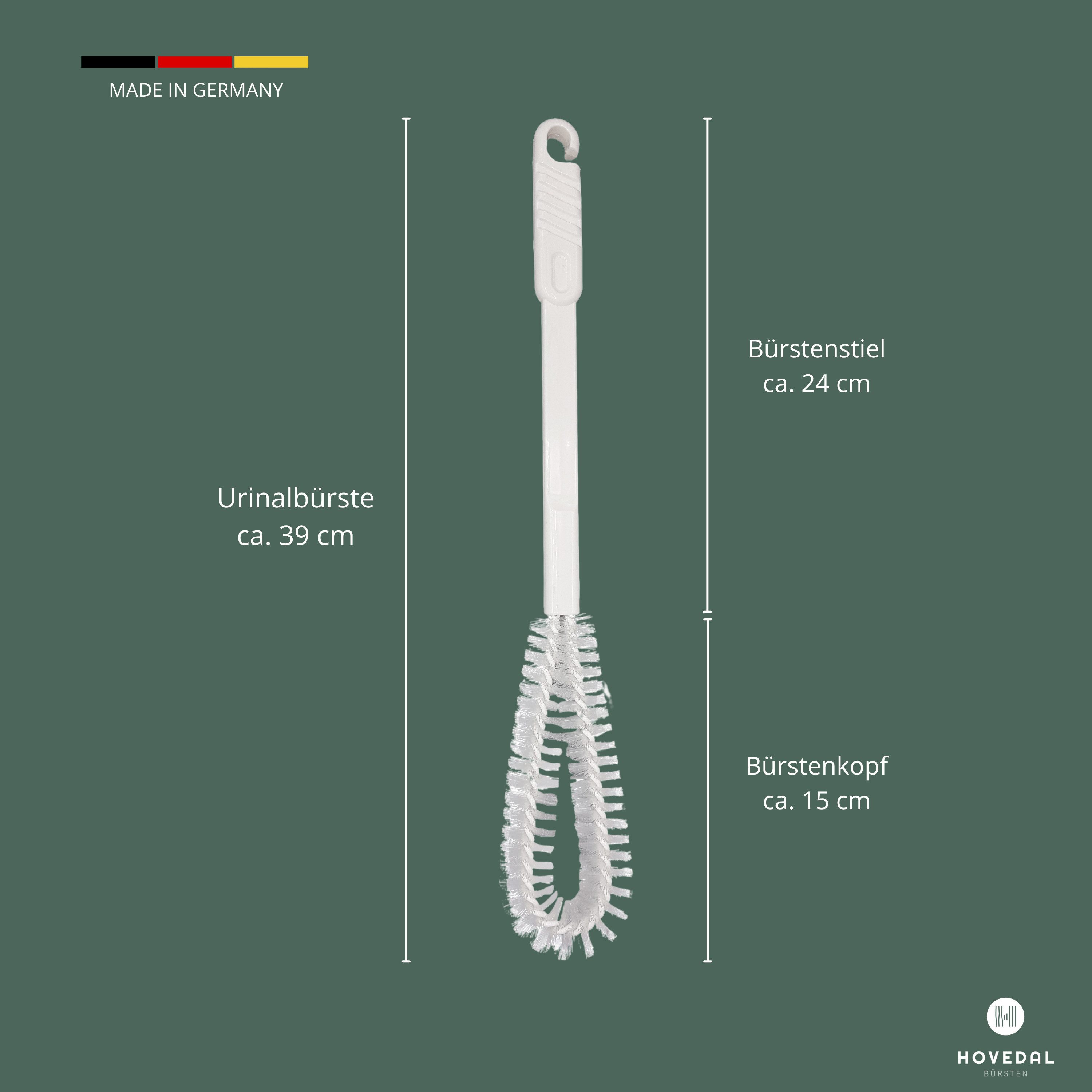 Hovedal WC-Reinigungsbürste 2er Set Urinalbürste, Bürste zur Urinal WC Reinigung, Biegsame Urinal Reinigungsbürste, Schmale Klobürste für Urinale – Bild 3 von 5