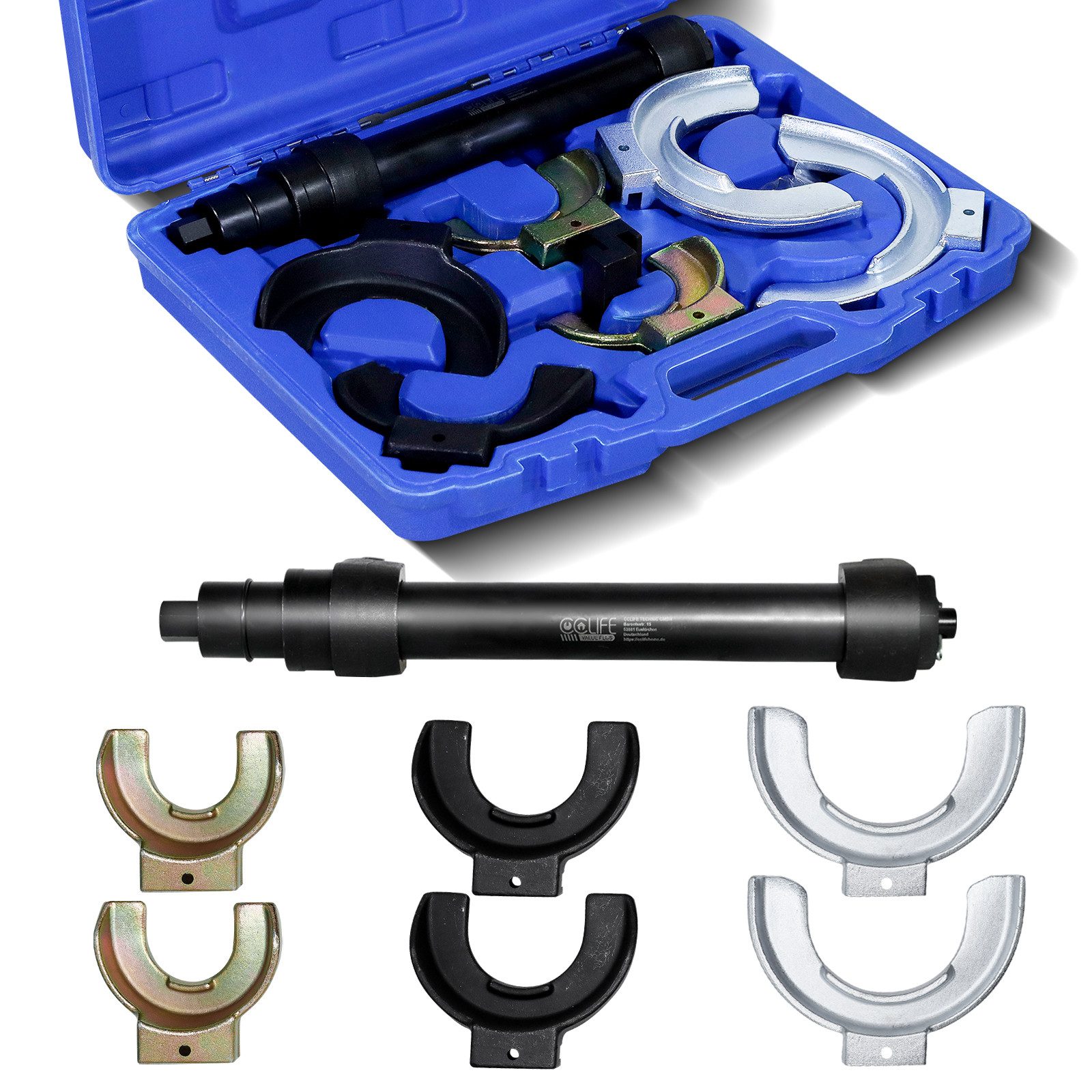 CCLIFE Werkzeugset Mcpherson Federspanner Auto Stoßdämpfer Werkzeug 300MM 1050KG