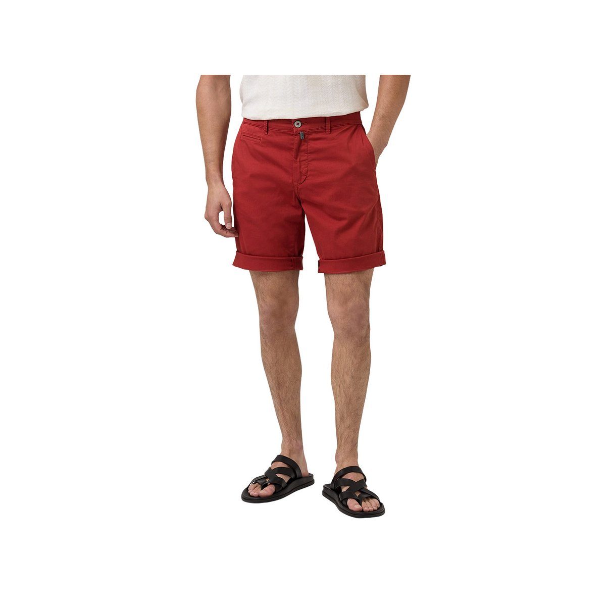 rot regular Pierre (1-tlg., Angabe) Cardin keine Cargoshorts