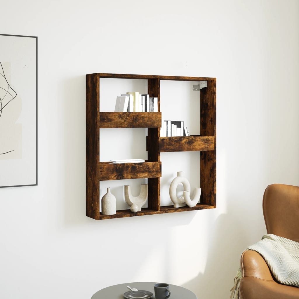 vidaXL Schrankmodule Wandschrank Räuchereiche 80x15x80 cm Holzwerkstoff günstig online kaufen