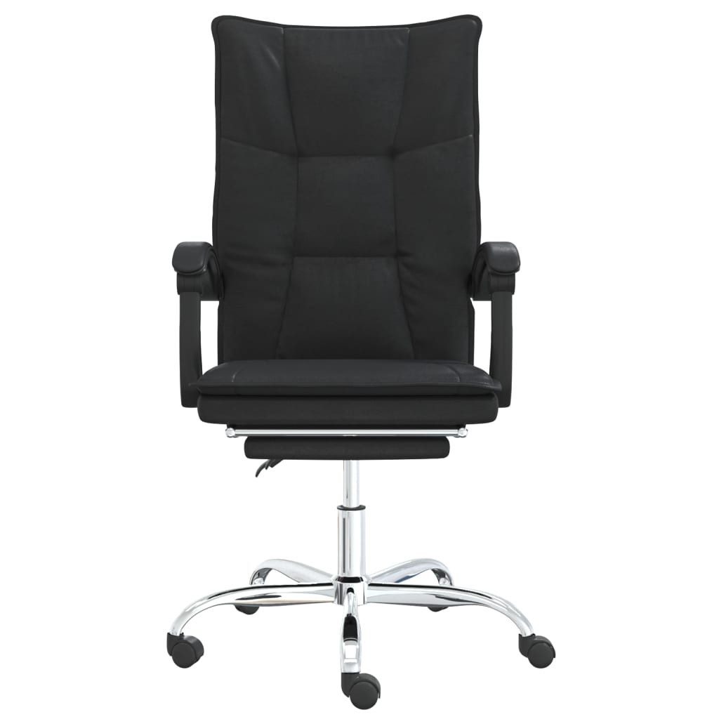 vidaXL Bürostuhl Bürostuhl mit Liegefunktion Schwarz Kunstleder (1 St)